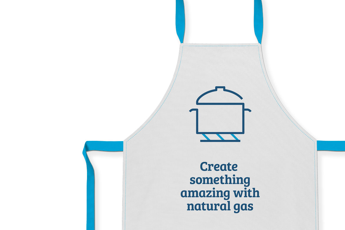 Branded apron for Australian Gas Network